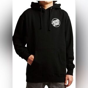 Santa Cruz Skateboards Boys Black Pullover Hoodie Sz Medium Streetwear